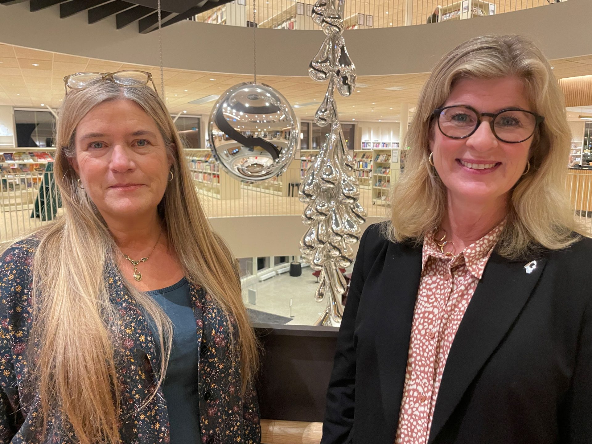 Helene Börjesson, ordföranden i kultur- och fritidsnämnden och Sofia Nohrstedt, kulturchef.