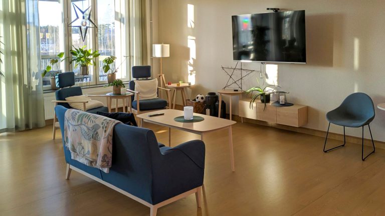 TV-rum på Hemlingborgs vård- och omsorgsboende