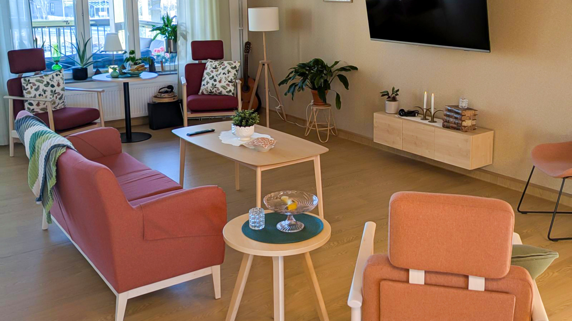 TV-rum på Hemlingborgs vård- och omsorgsboende
