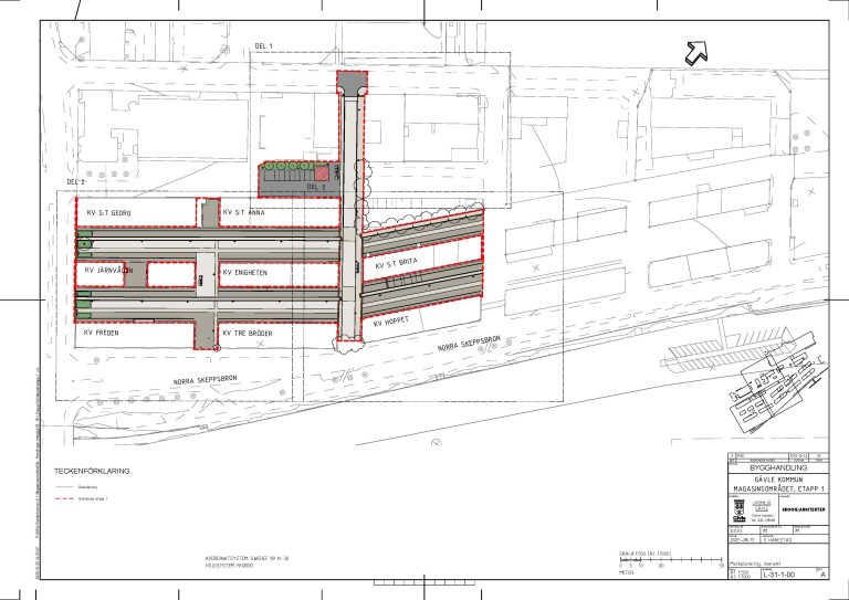 Etappbild 1 på Magasinområdet i Gävle
