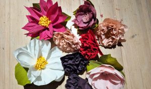 Blommor i papper