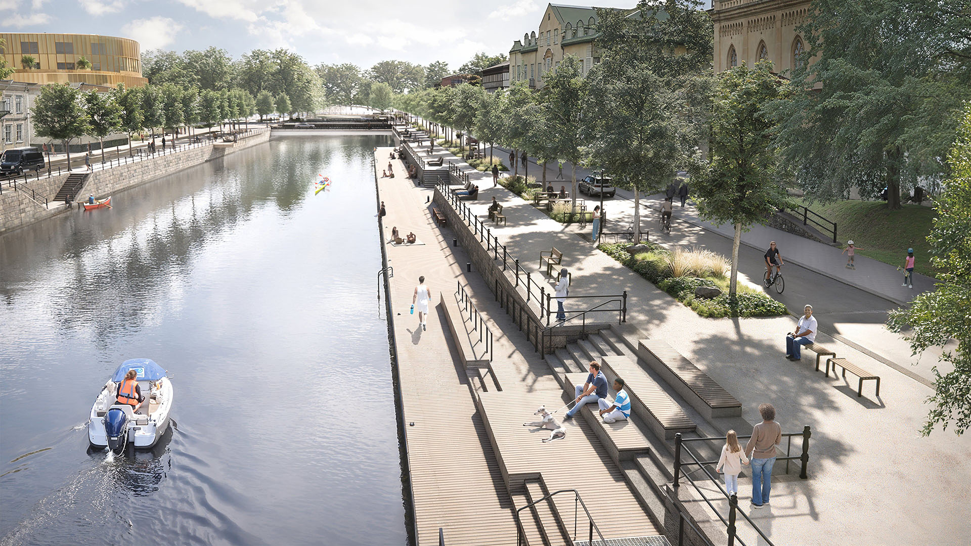 Visionsbild över Norra strandgatan