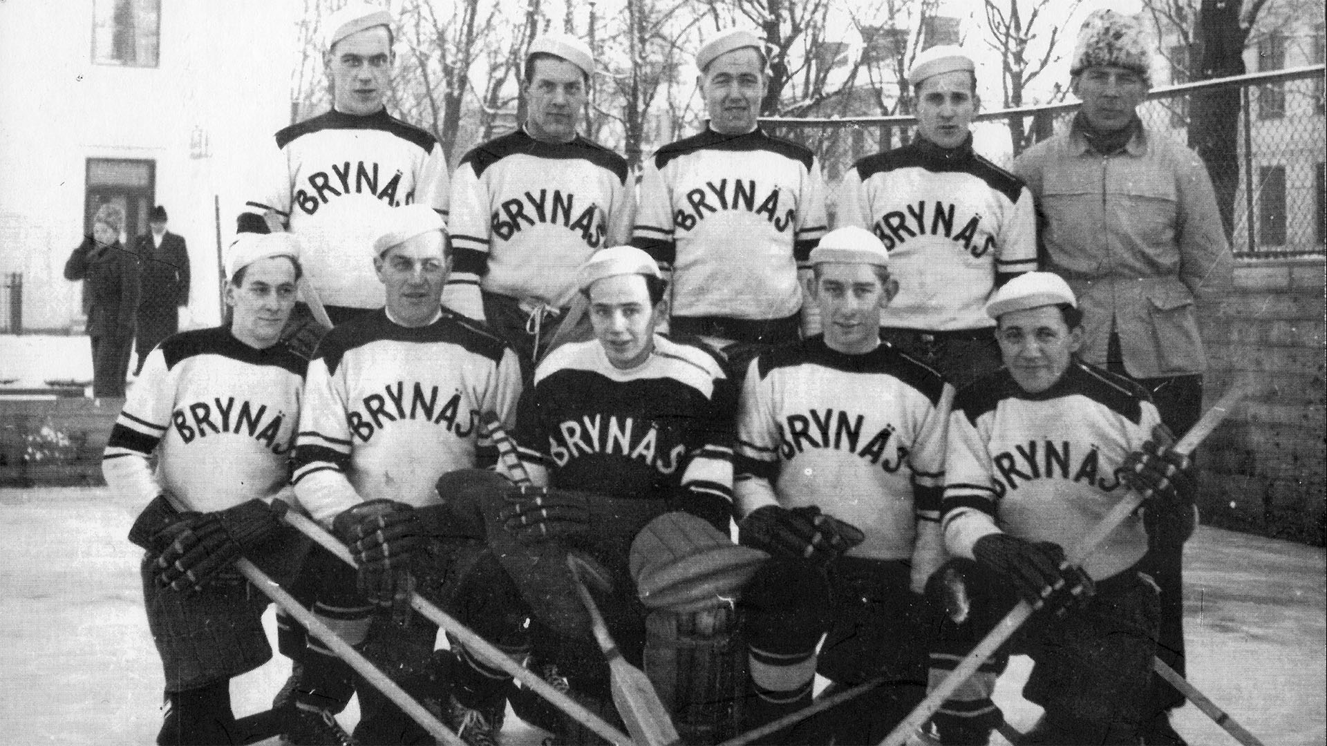 Gästriklands första allsvenska ishockeylag Brynäs IF 1943/1944.