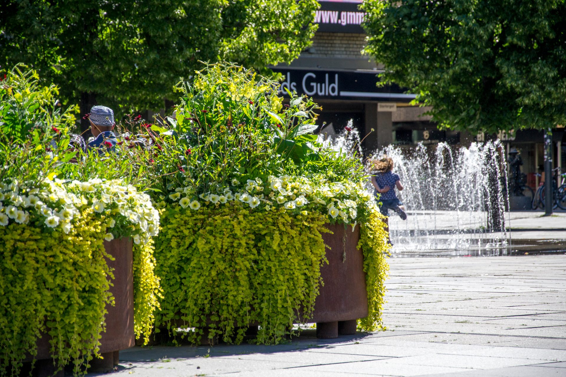 Bild från Gävle stadskärnas torg.