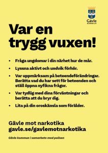 Affisch Var en trygg vuxen