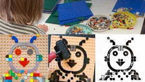 Legobitar som används vid tryck