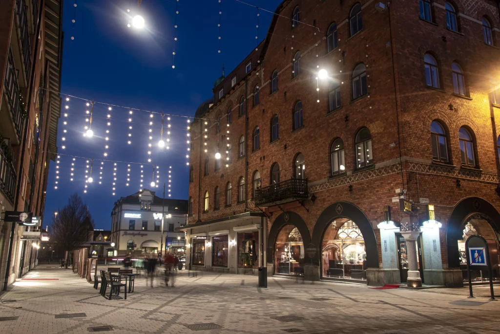 Bild på Drottninggatan i Gävle.